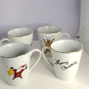 Merry Brite Set Of Four Mugs